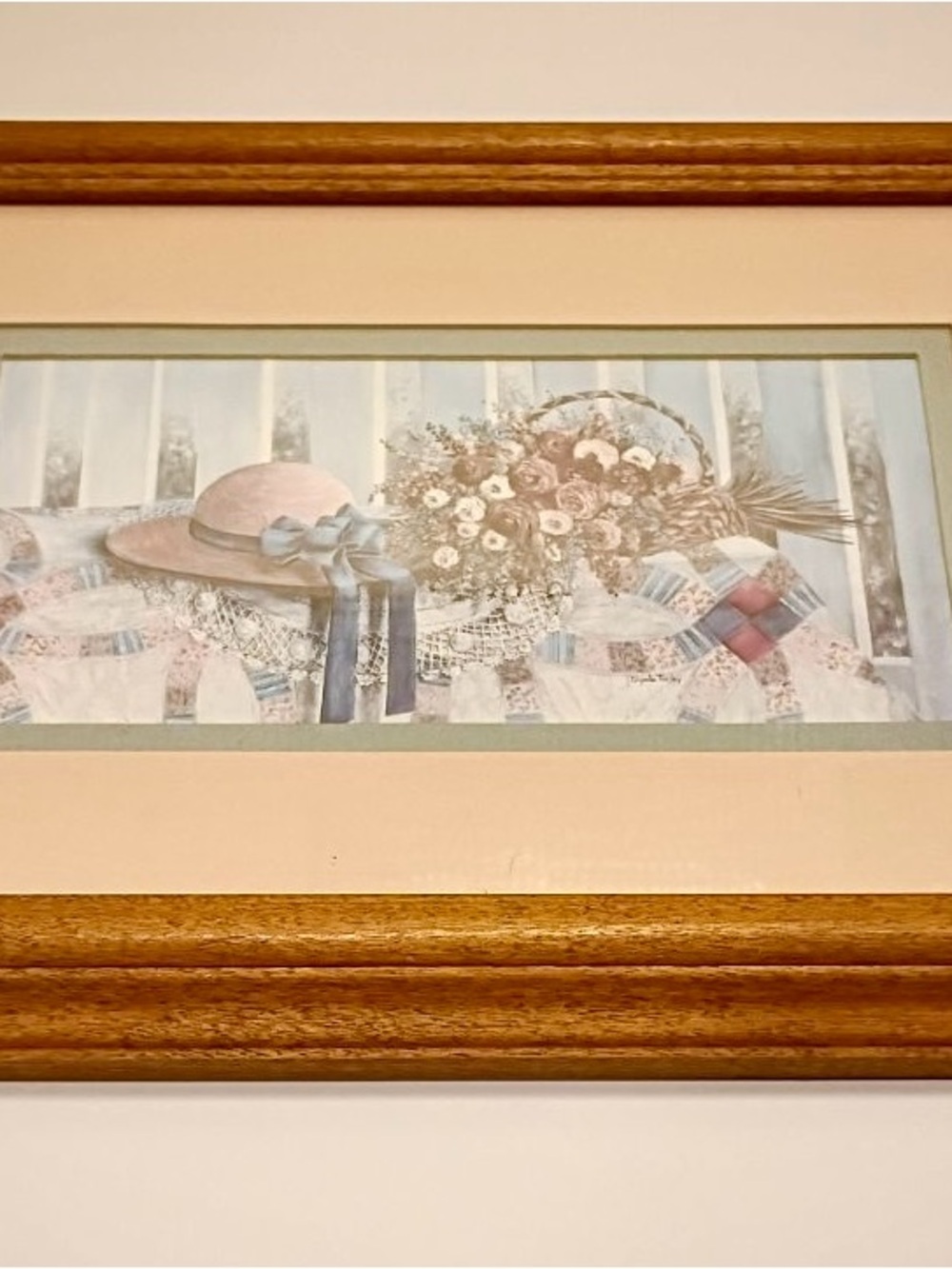 Vintage Cottagecore Grandmacore Print - Framed with mat 11x8